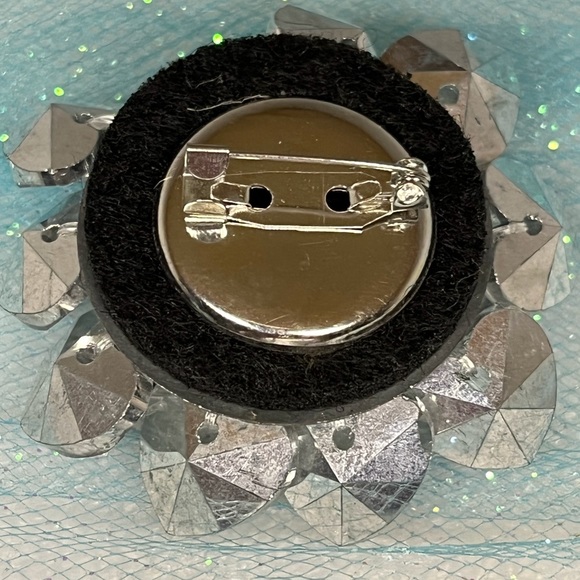 3/$15  Clear Beaded Pin - Picture 2 of 3